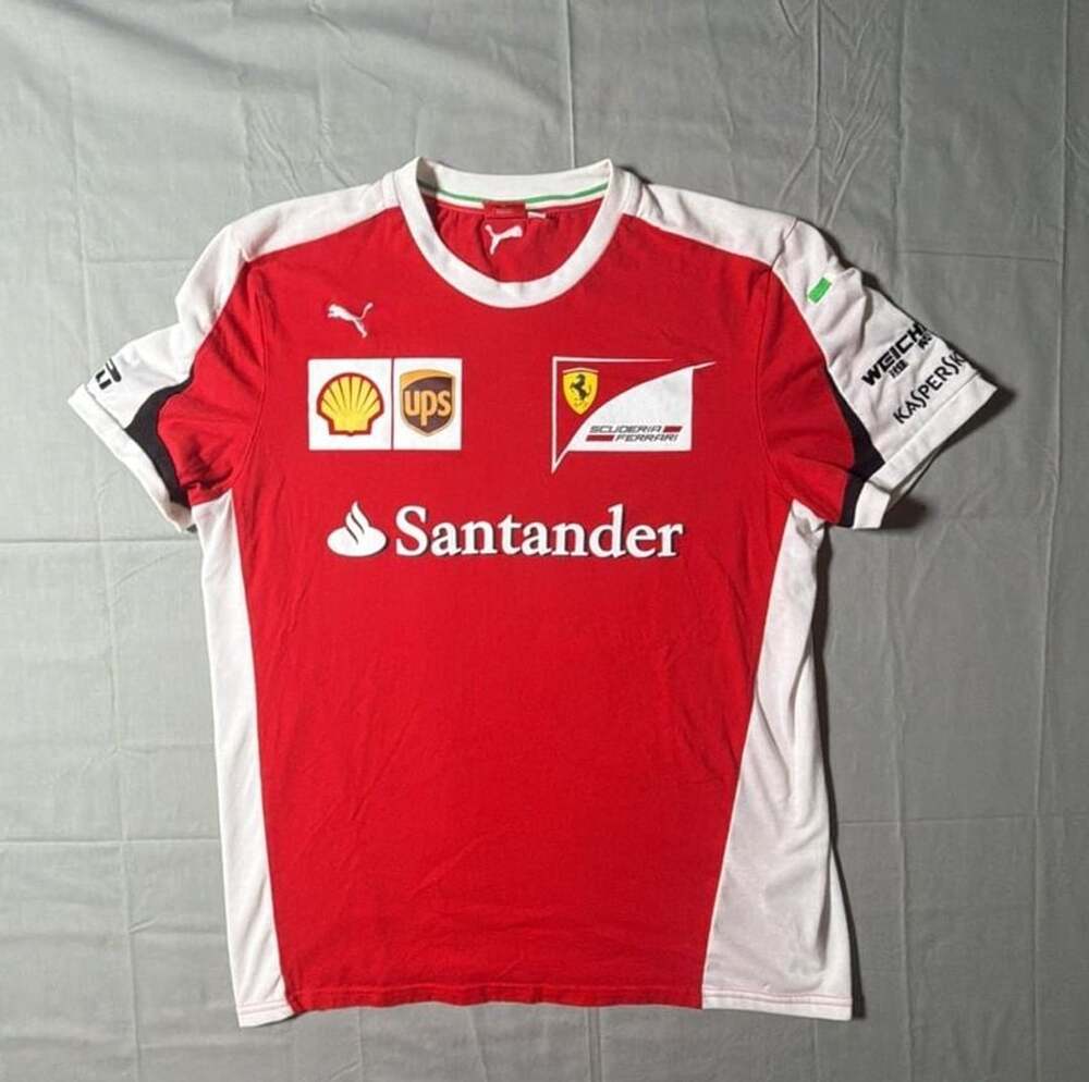 Puma Scuderia Ferrari F1 Team T-Shirt Size XL Santander Racing